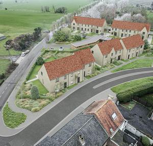 Overzicht van nieuwbouwproject in de Faliestraat te Zedelgem realisatie by Transparant Projects