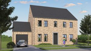 Voorgevel van nieuwbouw woning te Brugge (Sint-Kruis) by Transparant Projects